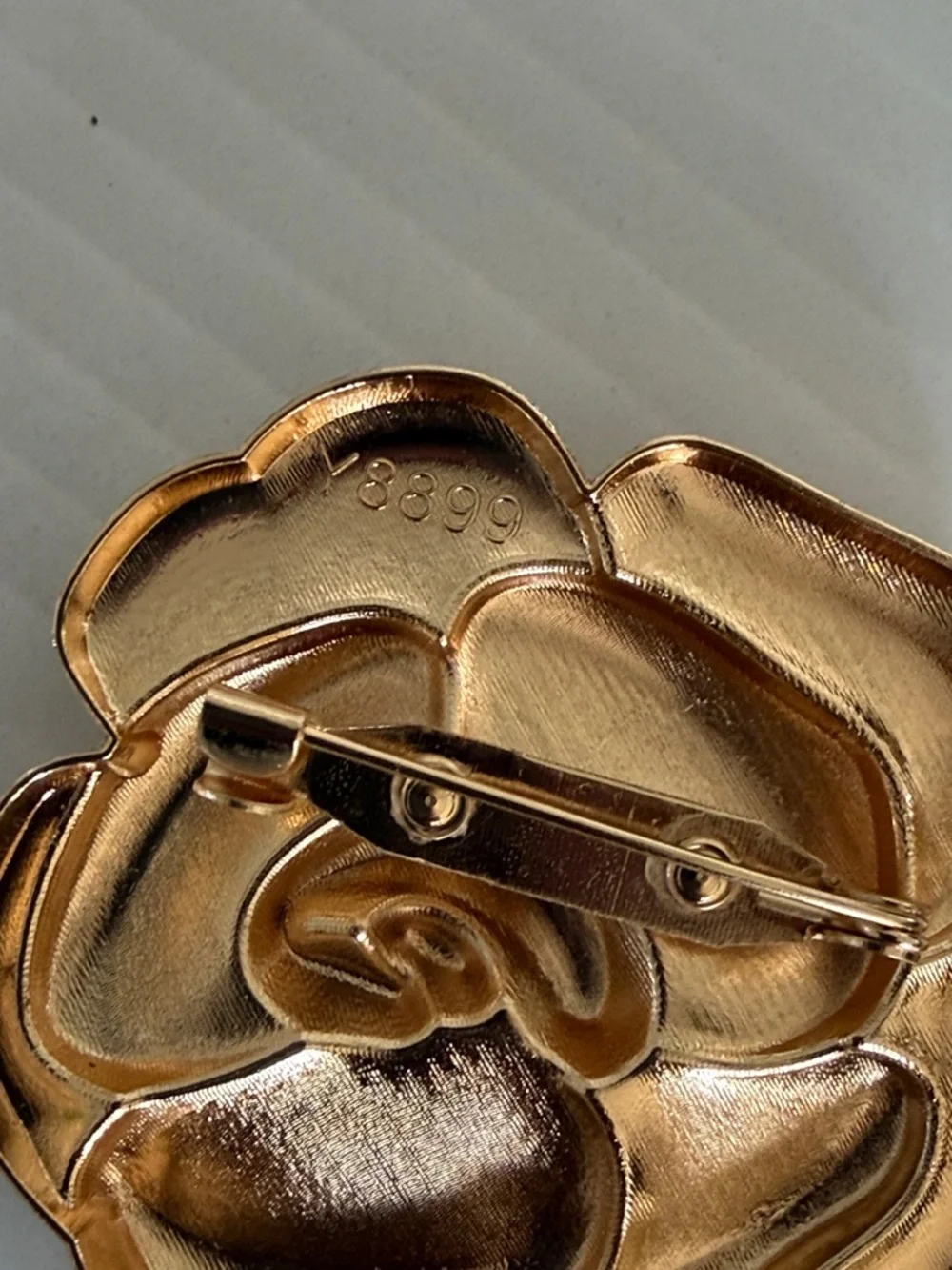 Gold Rose Brooch Pin - Women's Jewelry